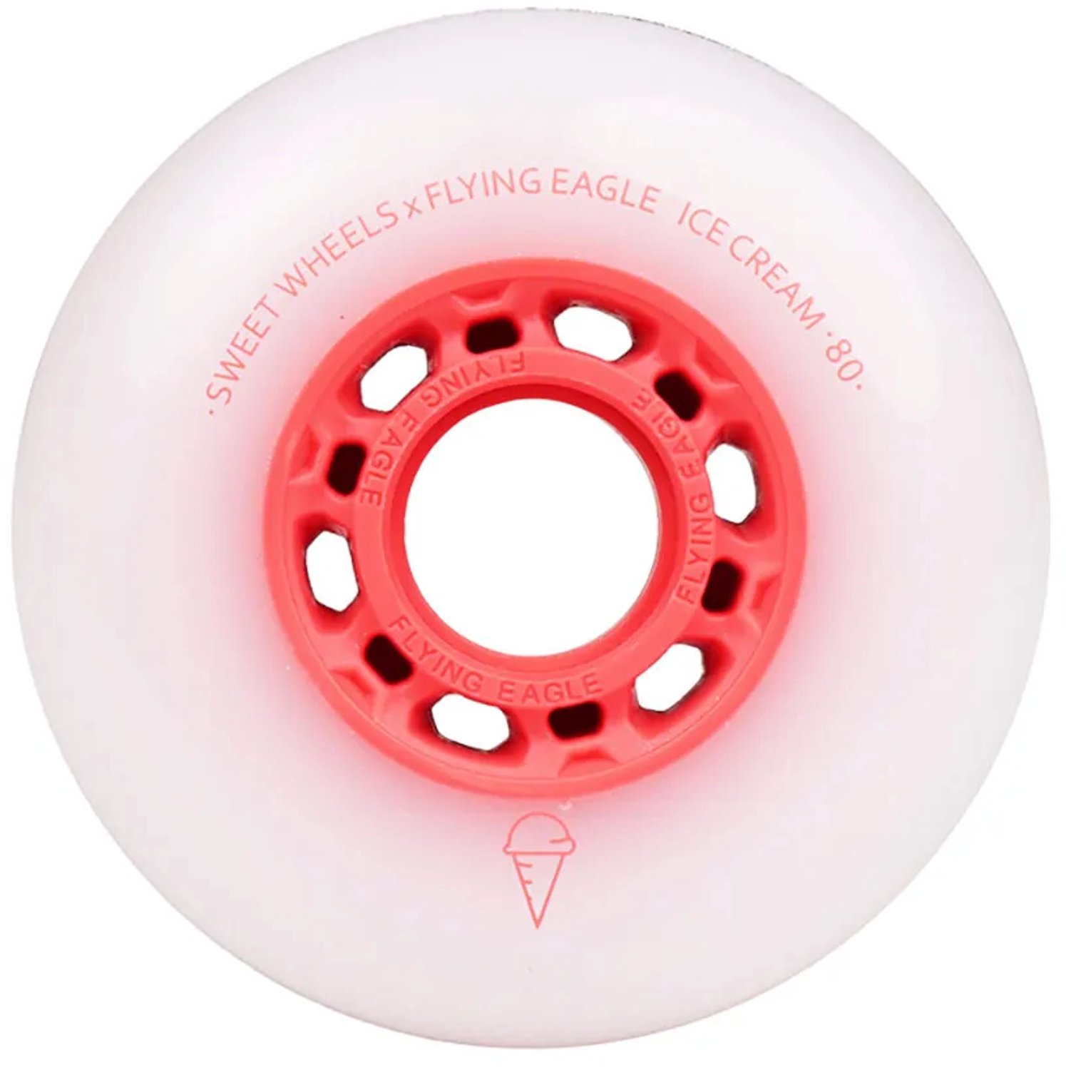 Flying Eagle Ice Cream Schaatswielen Roze 80 mm
