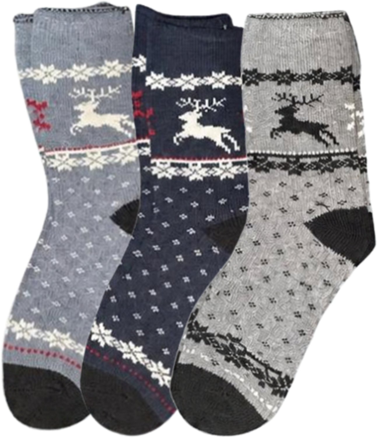green-goose Alpaca Sokken - 3 Paar - Dikke Wollen Sokken - Maat 39-42 - Wintersokken - Huissokken