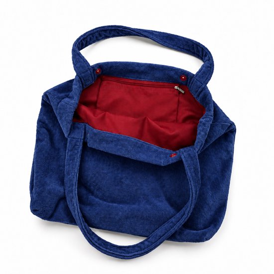 Funnies Luiertas - Velours - Navy - Mom Bag — afbeelding 3