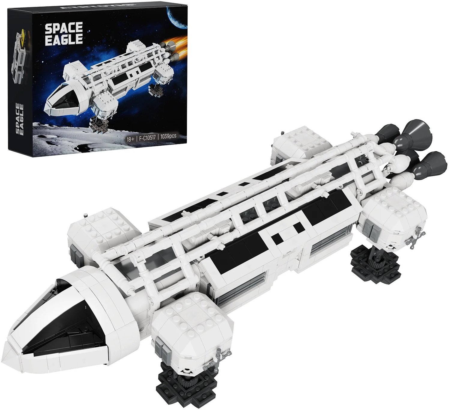 Lilac & Lily Ruimteraket Bouwpakket voor Volwassenen - 1039 Onderdelen - DIY Raket Modelbouw - Sci-Fi Verzamelaars - Space Rocket