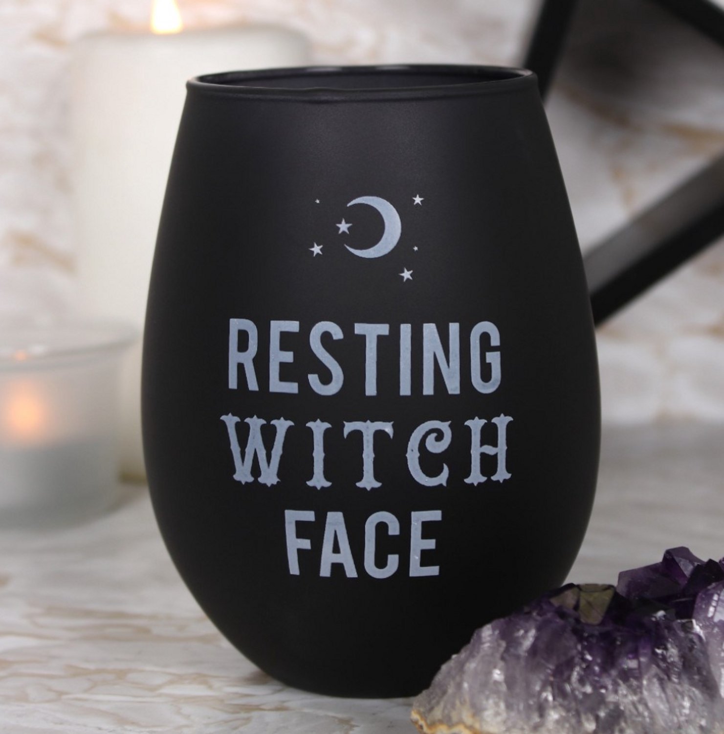 Green Tree Wijnglas "Resting Witch Face"