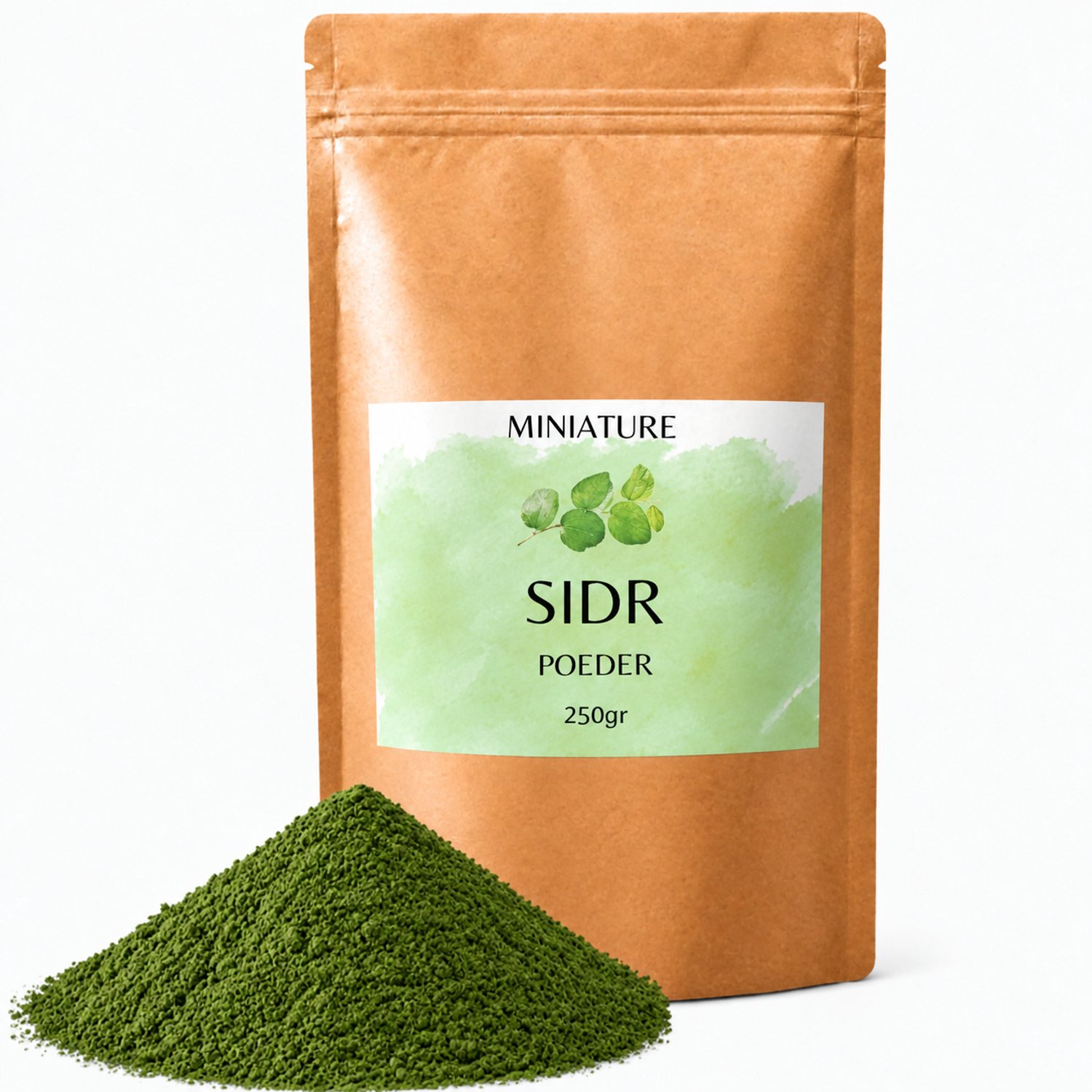 Sidr Poeder 250gr - Puur en Onbewerkt - Jujube Blad poeder- Ziziphus Spina Christi Leaf Powder - Haar - Foodgrade