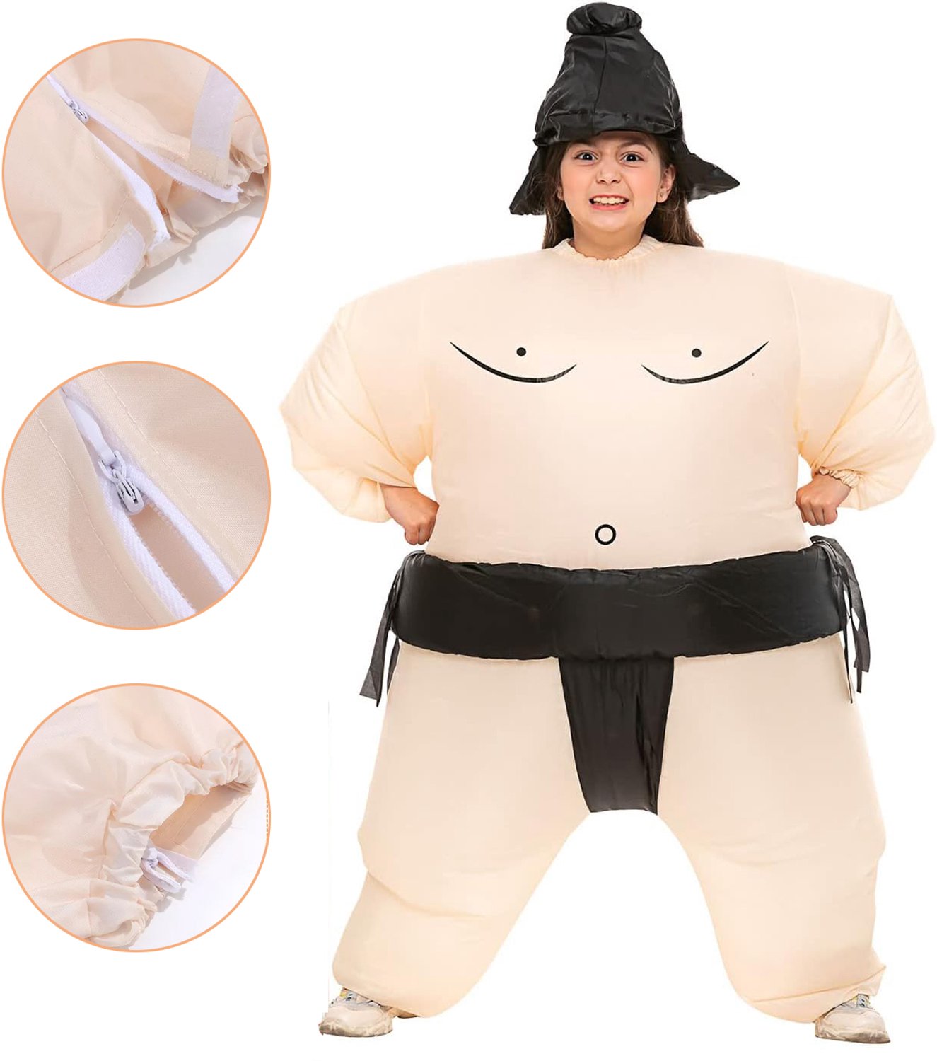 Opblaasbaar Kostuum Voor Volwassenen - Opblaasbaar Sumokostuum Voor Halloween - Sumoworstelaar - Opblaasbaar Dikmaakpak