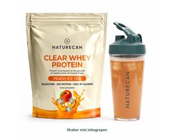 Naturecan Clear Whey - Perzik ijsthee - 1 kg - Eiwit Limonade - 20 g Eiwit per Portie - Wei-eiwitisolaat