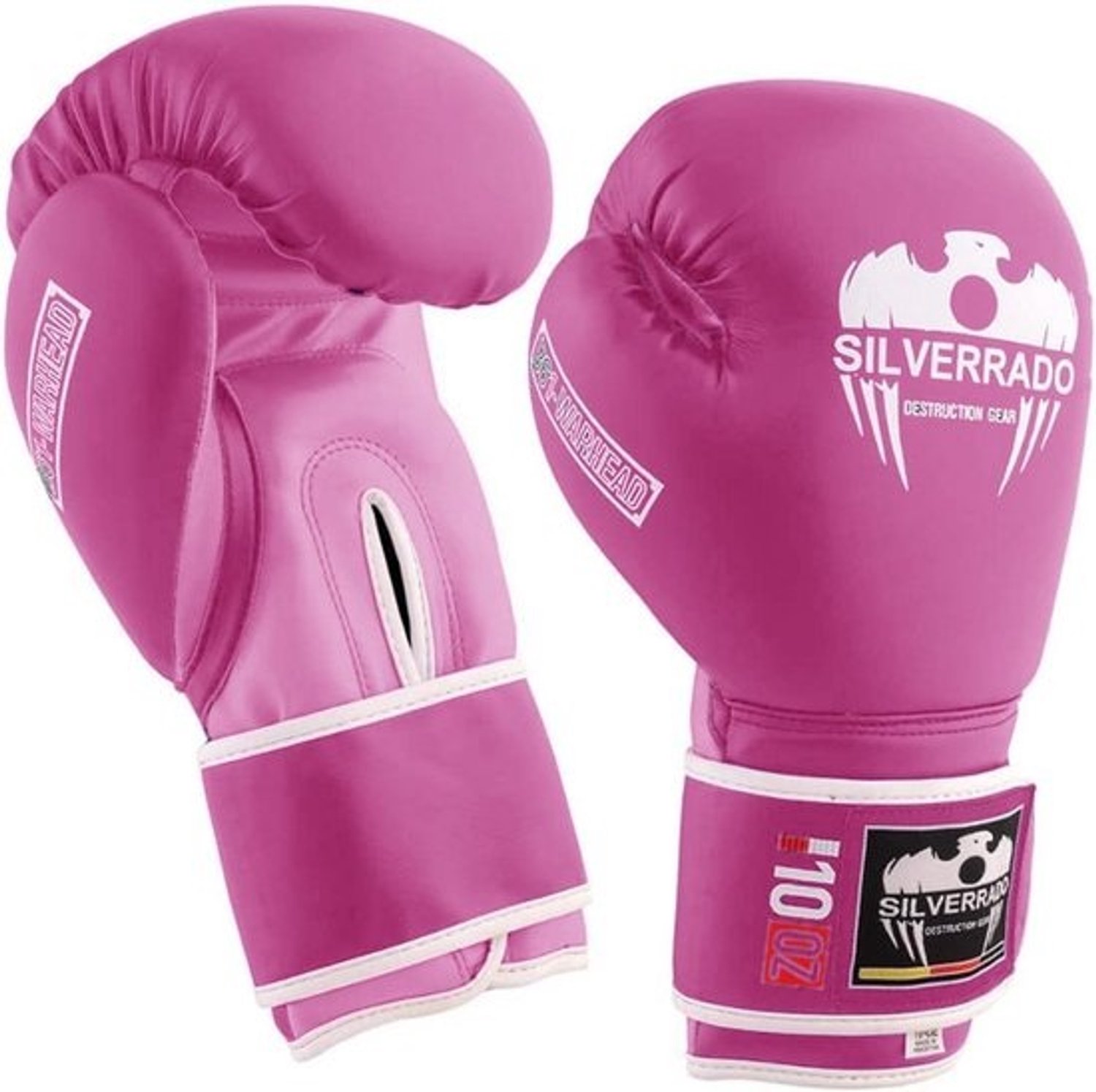 Bokshandschoenen - Vechtsporttraining - Sparren en kickboksen - Verstelbare polsband - 10 16 oz - Roze