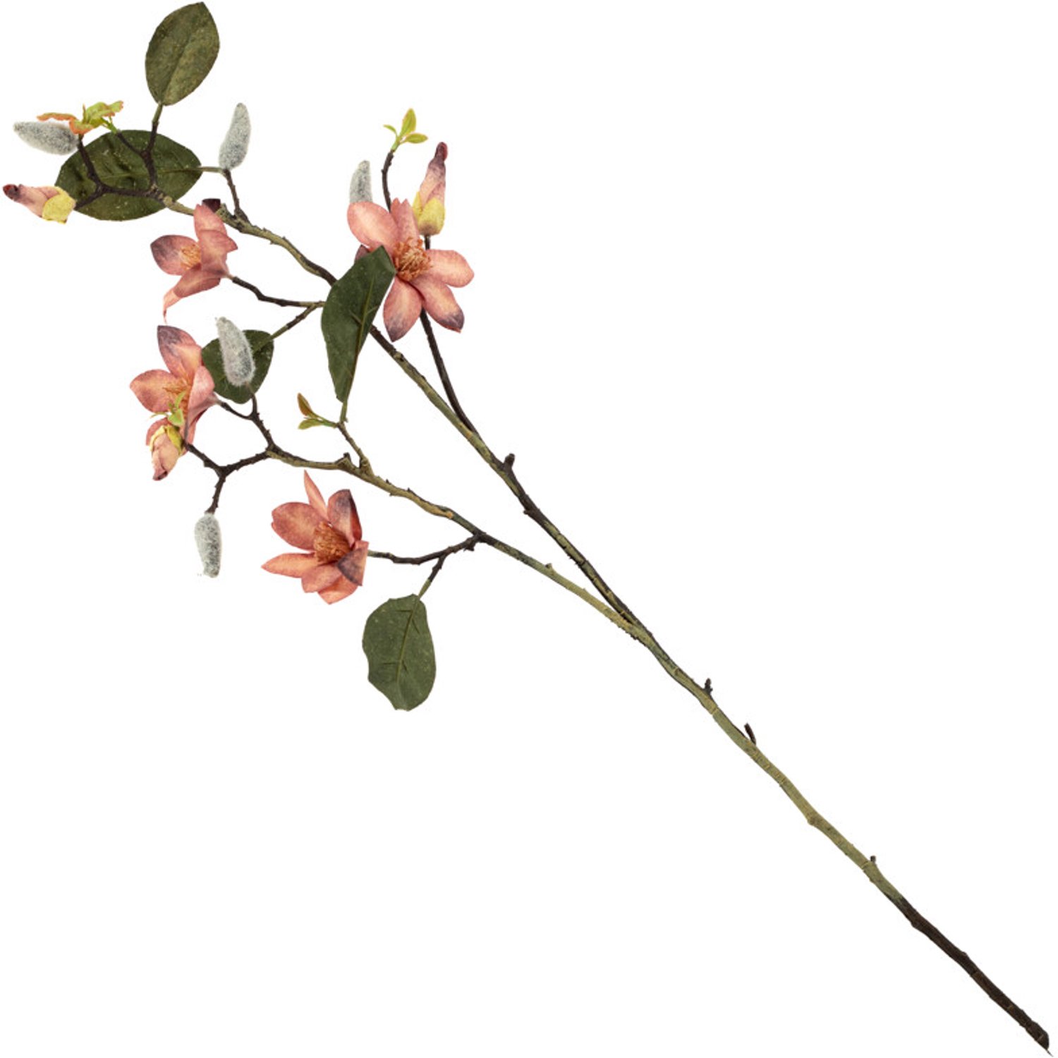 Kunsttak magnolia 86cm roze