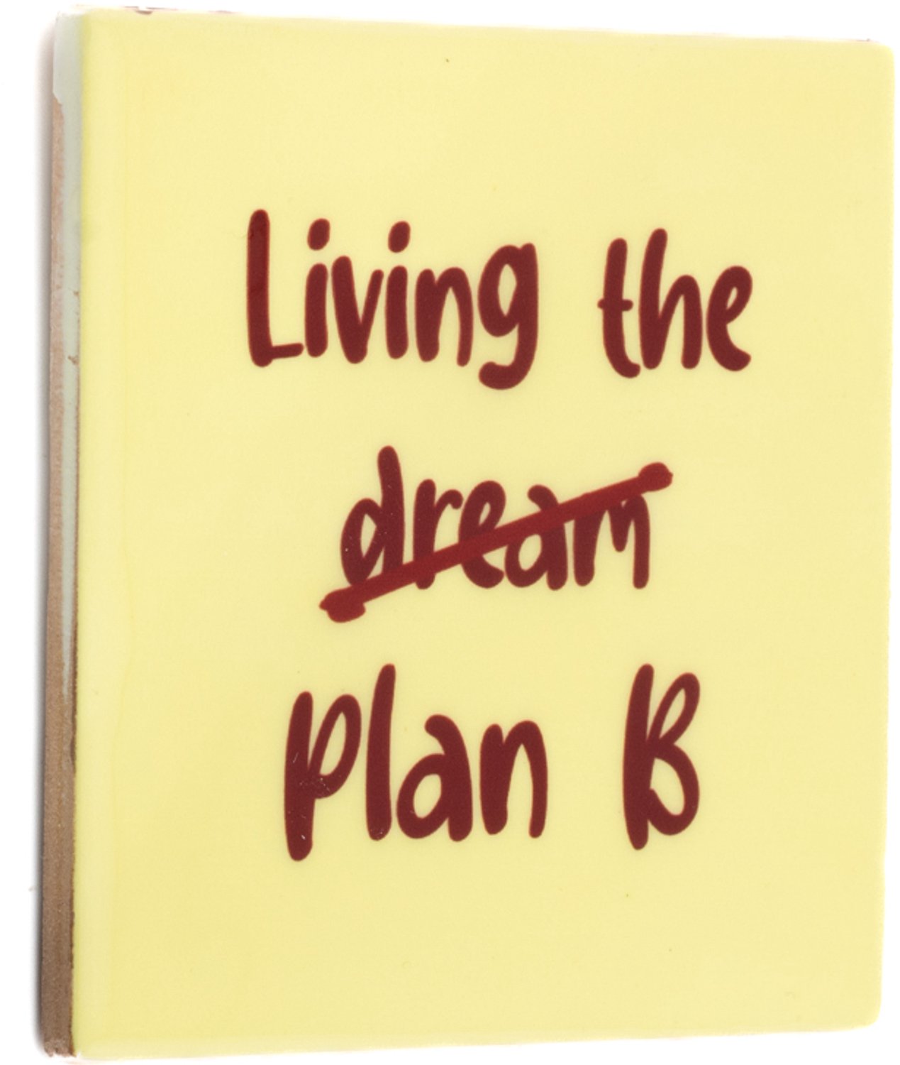 Tegeltje living the plan B