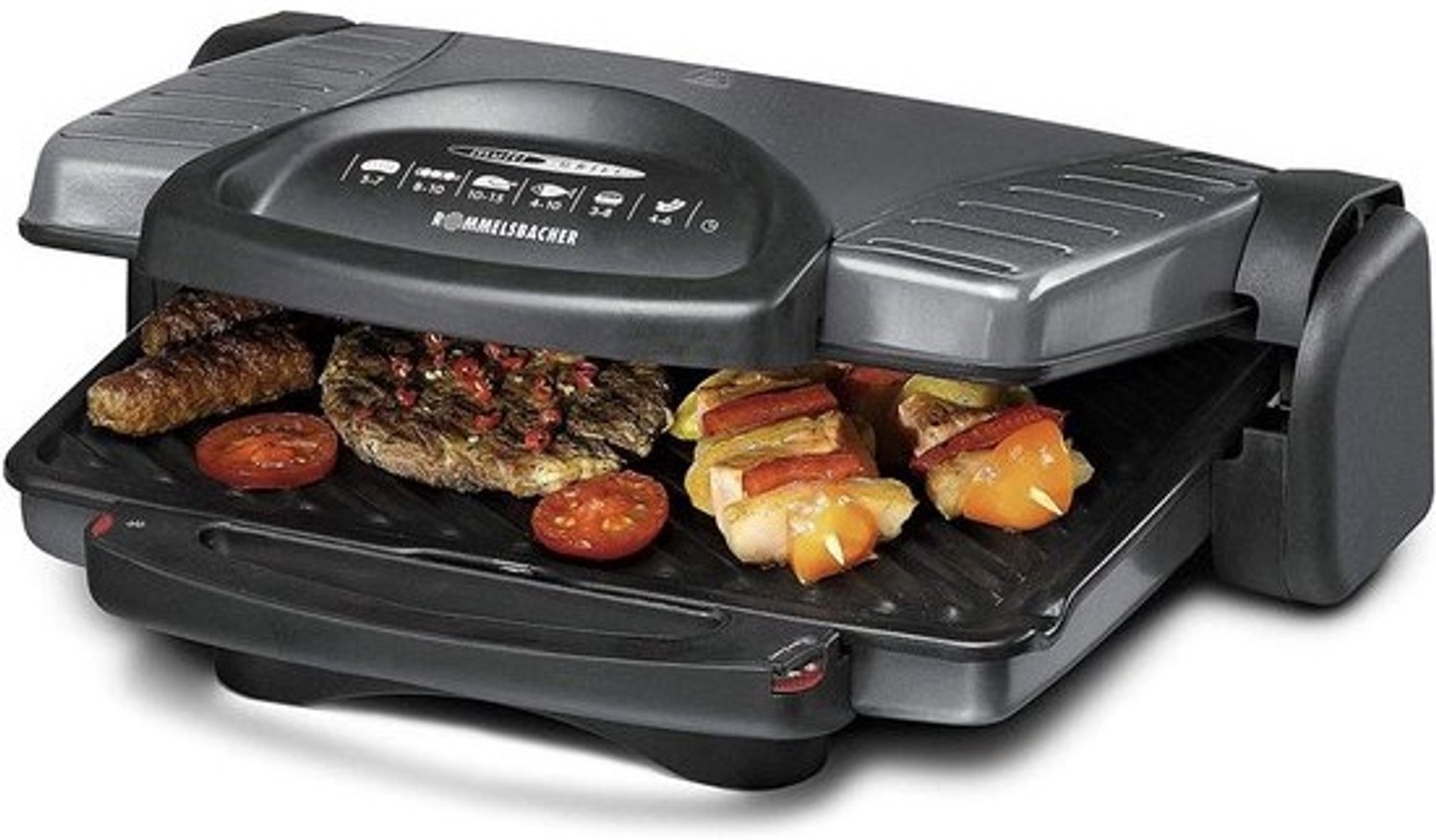 Elektrische contactgrill en tafelgrill - 3-in-1 - Grillen, gratineren en groot grilloppervlak