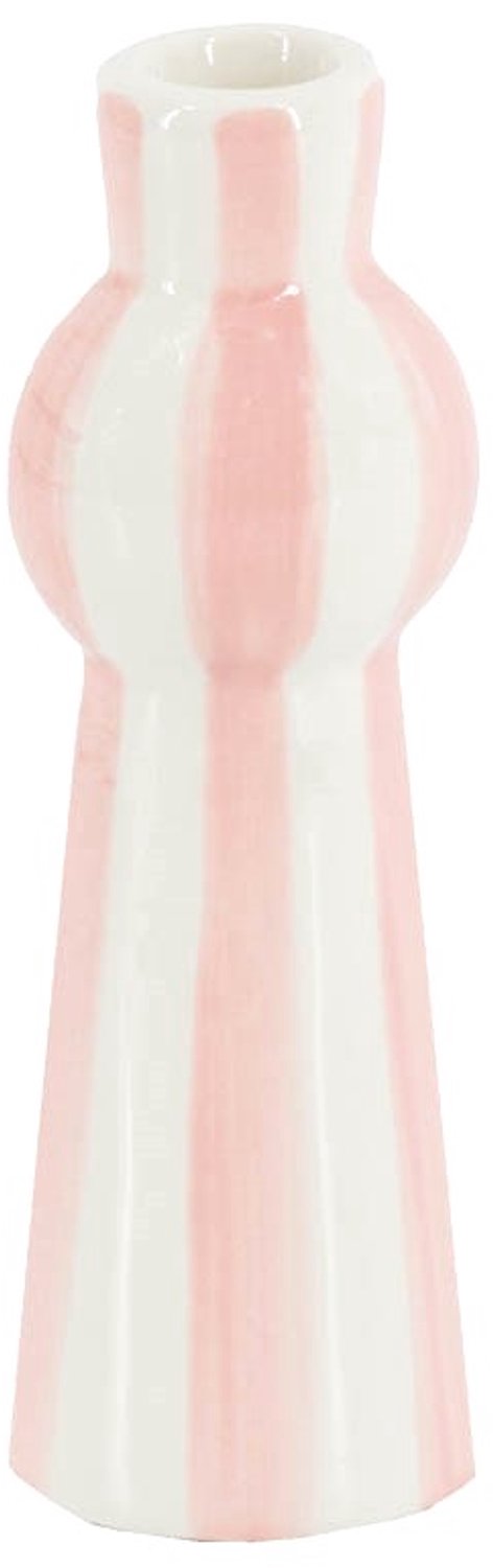 Homebound by Kolony Kandelaar keramiek stripes roze