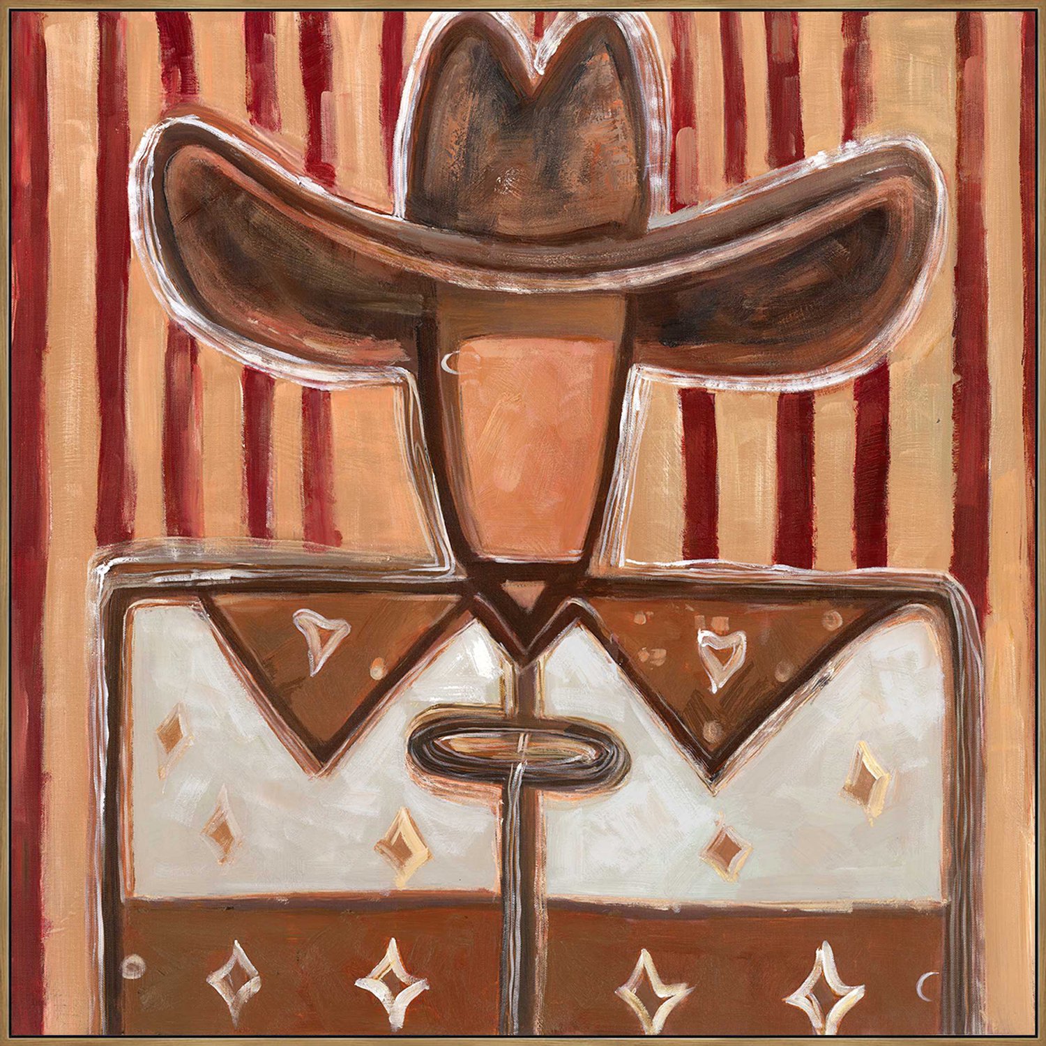 Schilderij Prairie Soul 70x70cm