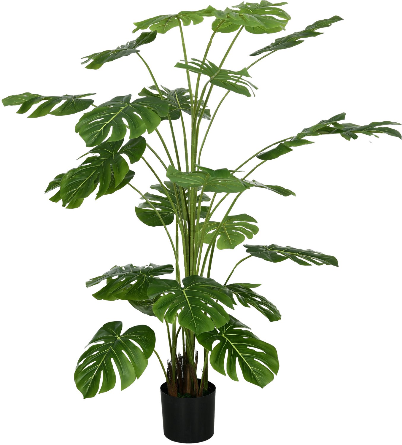 Homona Kunstplant Monstera Deliciosa - Inclusief pot - 180 cm hoog - Groen