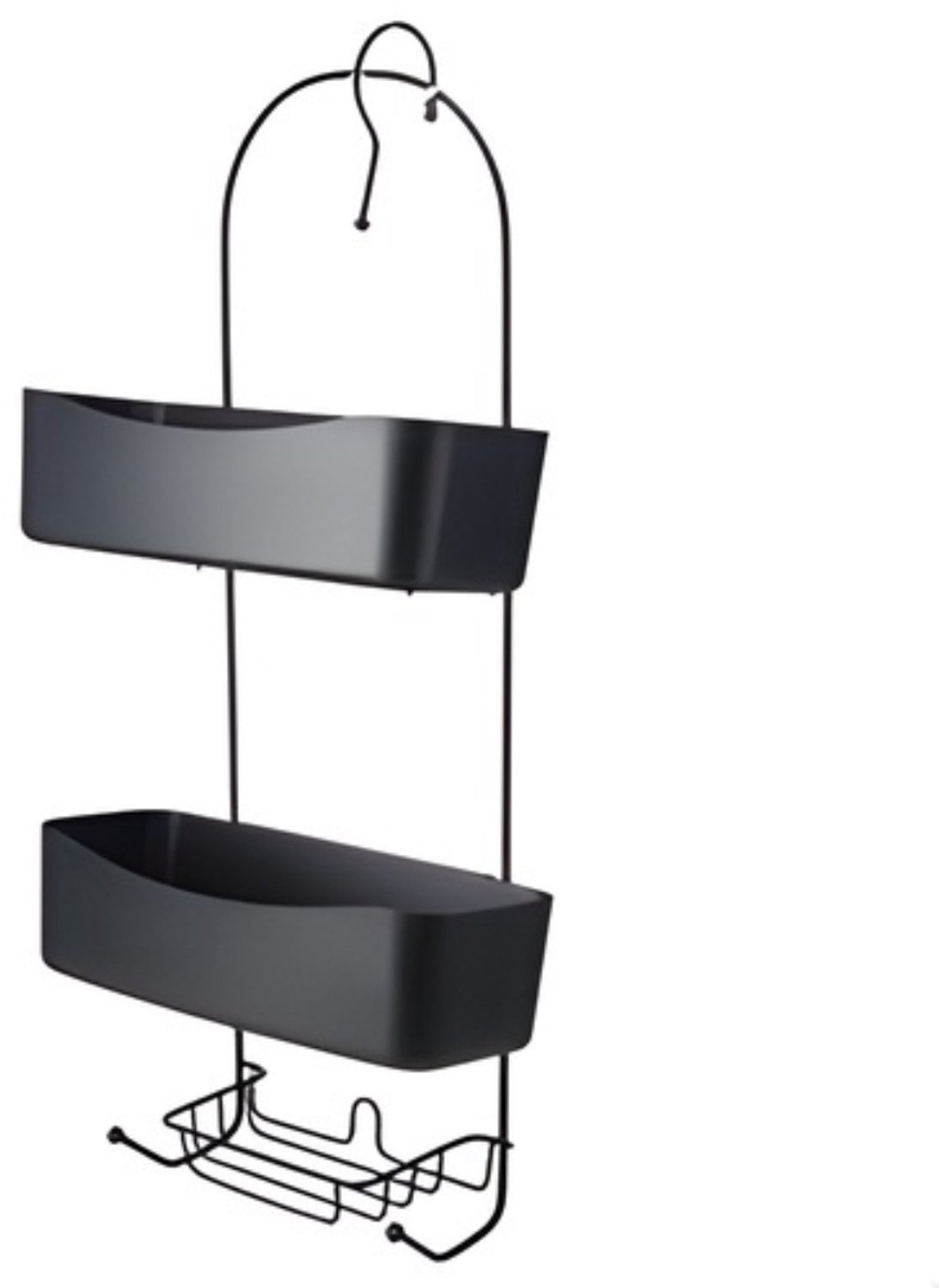 Bathroom Solutions - Metalen badkamerplank ARC, 24 x 12 x 59 cm