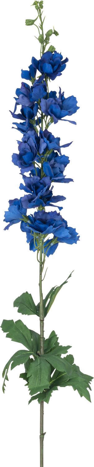 Easyplants | Kunstbloem Ridderspoor Real Touch donker blauw 90 cm | Zijde | Nepbloemen | blauw | Onderhoudsvrij | Kant-en-klaar