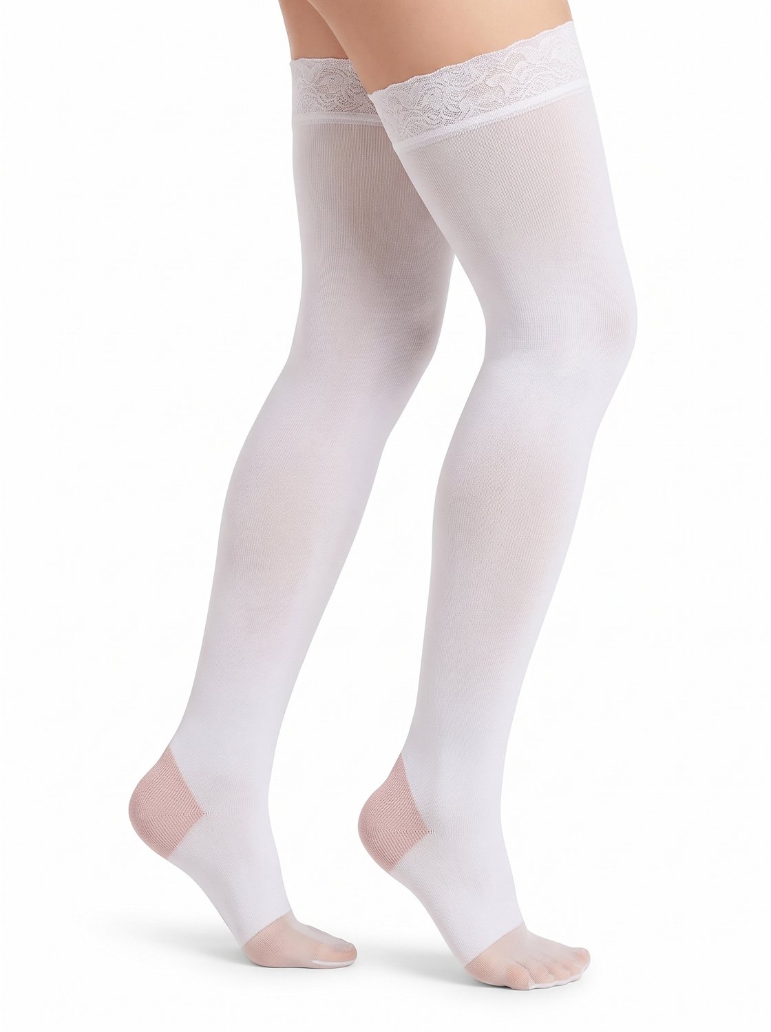 ARCH Anti-Embolie Compressiekous Bovenbeen Wit - Dames & Heren - Maat:XL