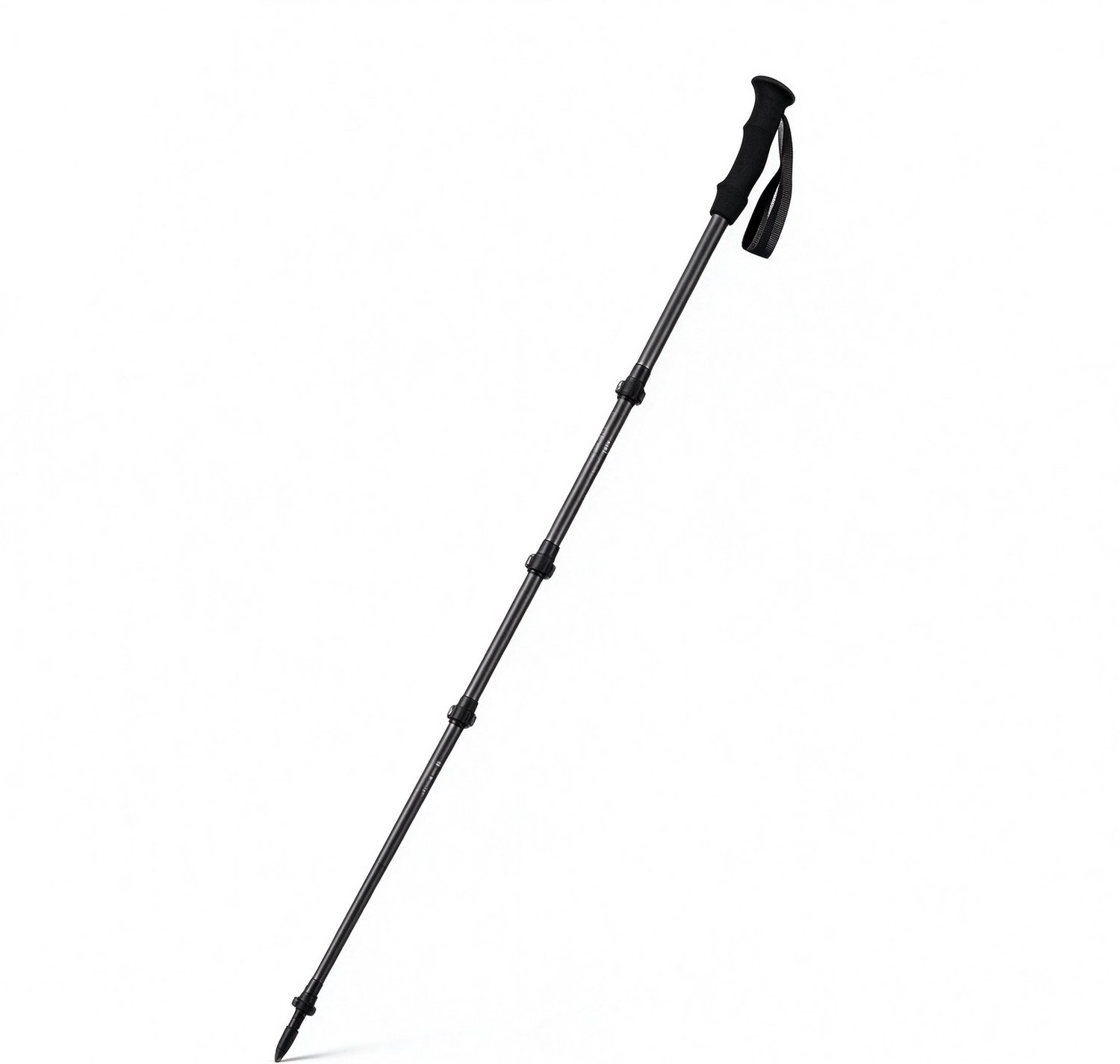 Wandelstok Trekkingstok Koolstofvezel 3-delig - Lichtgewicht 157g - Verstelbaar 56-120cm - Wandelstokken voor Wandelen en Bergbeklimmen
