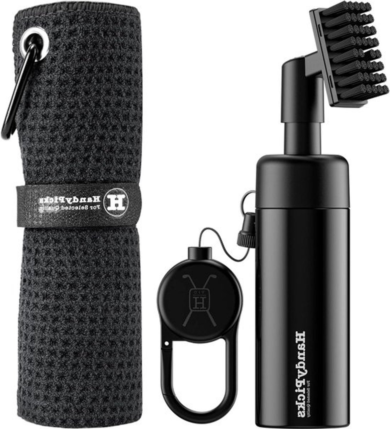Golfwaterborstel Set - Reinigingsset voor golf - Golfclubs schoonmaken - Versterkte borstelkop - 160 ml - Zwart