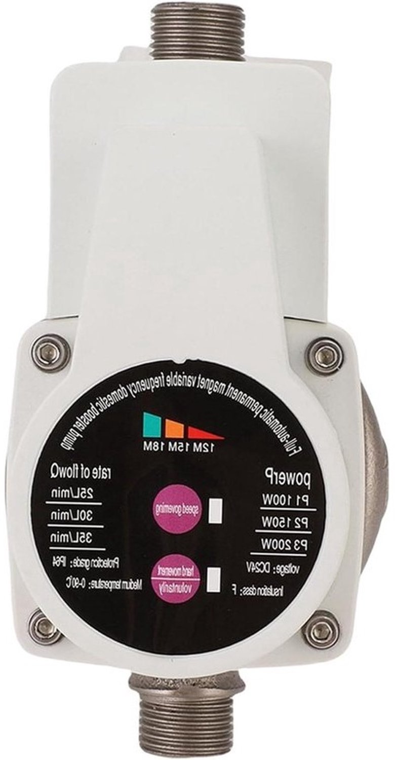 Waterdrukboosterpomp - Douchepomp en kraanpomp - Waterdruk verhogen - Intelligente start-stop - 200W - Grijs