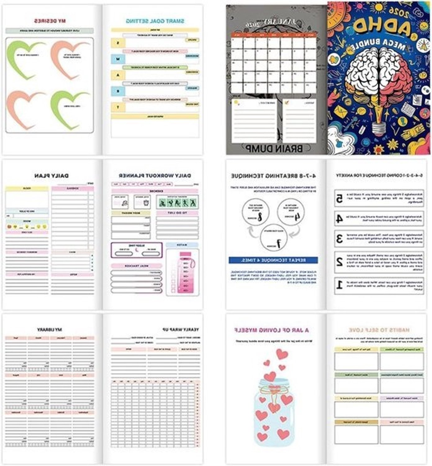Wekelijkse agenda - 2026 weekplanner voor workouts - 300 pagina's voor maaltijden, taken, huishouden, training, leren, leesgewoonten, vakantie en verjaardag