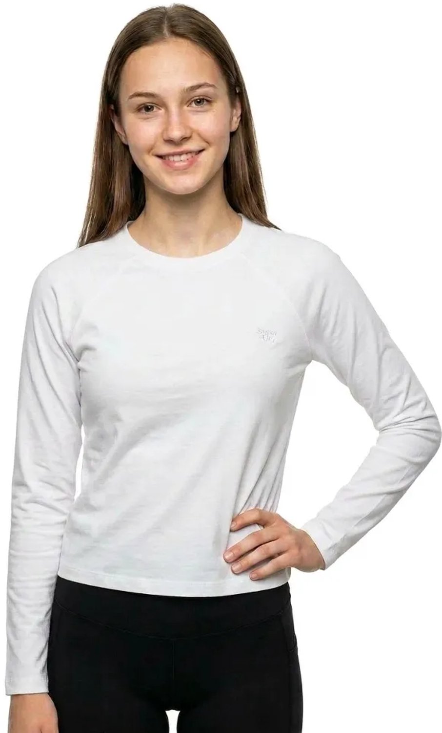 Superdry Essential Logo Longsleeve Top Dames Sweaters Optic