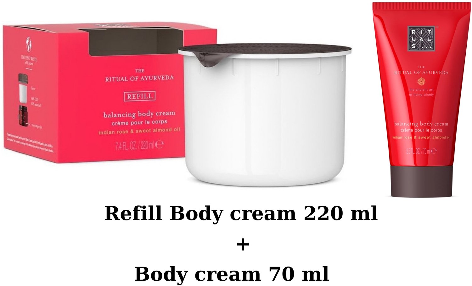 Rituals - Ayurveda Refill Body cream 220 ml + 70 ml