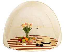 Strandtent - Luifel- en zonnetent - Bescherming tegen de zon - Pop-upontwerp - Voor 3-4 personen - Veelkleurig