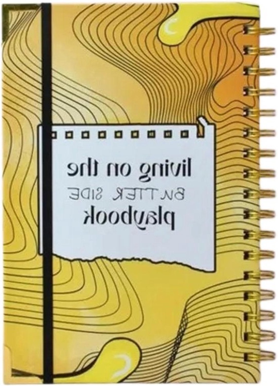 Gezondheidsdagboek - Stemmingstracker-notitieboek - Geestelijk welzijn - Met aanwijzingen - 22 x 15.8 cm - Geel