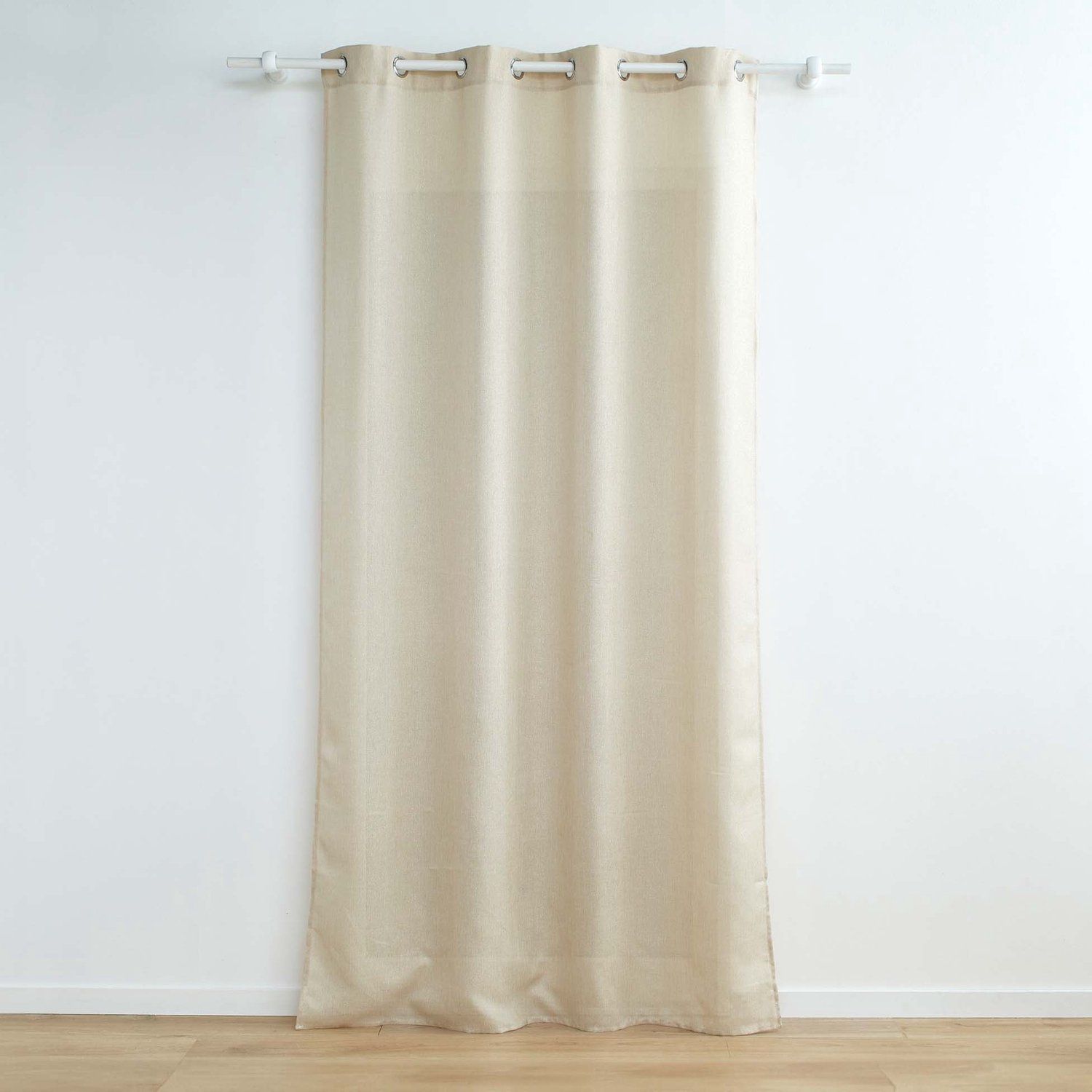 Douceur d'intérieur - Gordijn met metallic draad ZELINE, 140 x 280 cm - natural