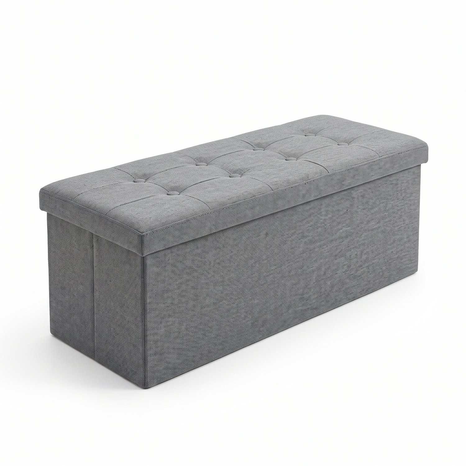 SCENA LIVING - Rechthoekige poef met opbergruimte, vouwbaar, 110 x 38 x 38 cm