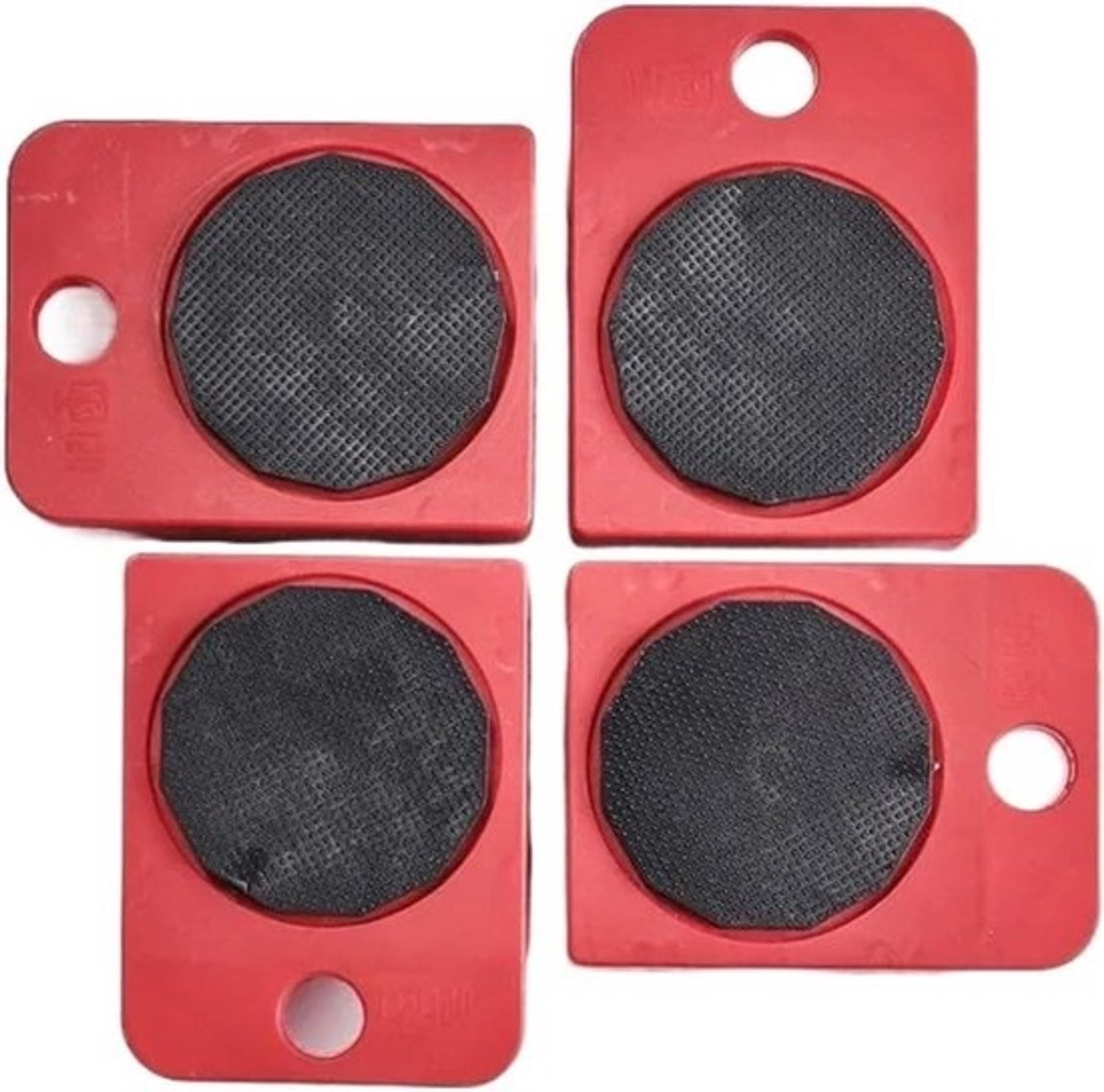 Meubellifterset - Verhuiswielen - Meubels verplaatsen - Stevige constructie - 4 stuks - Rood
