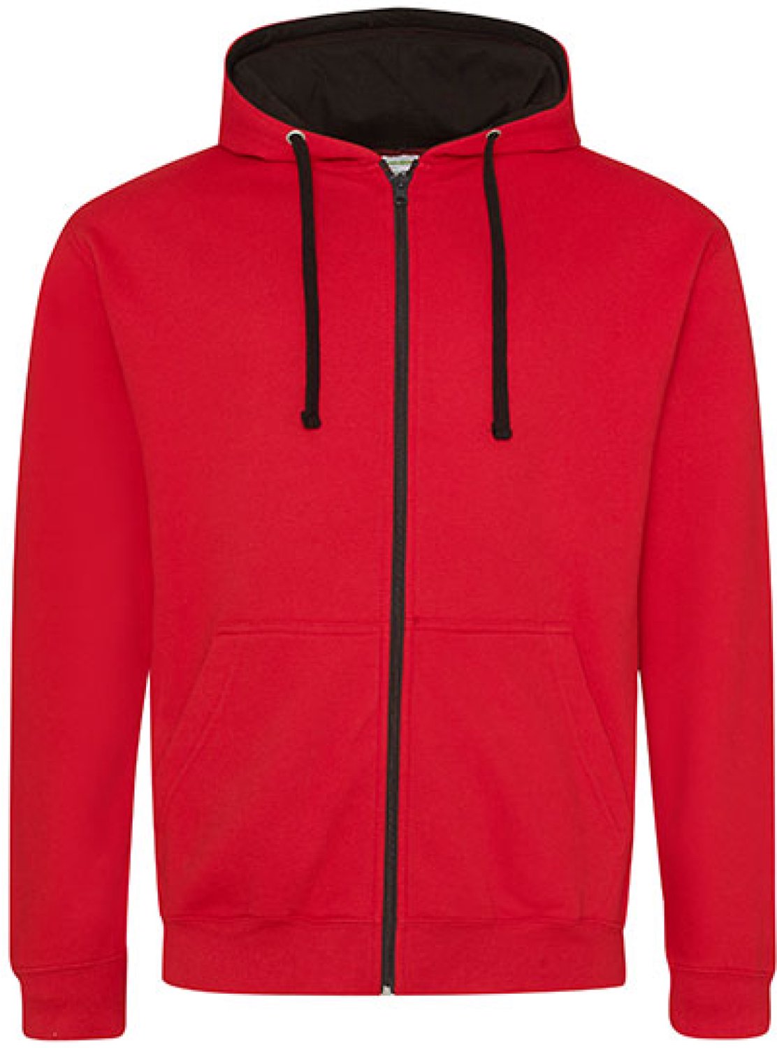 Just Hoods Varsity Zoodie Fire Rood