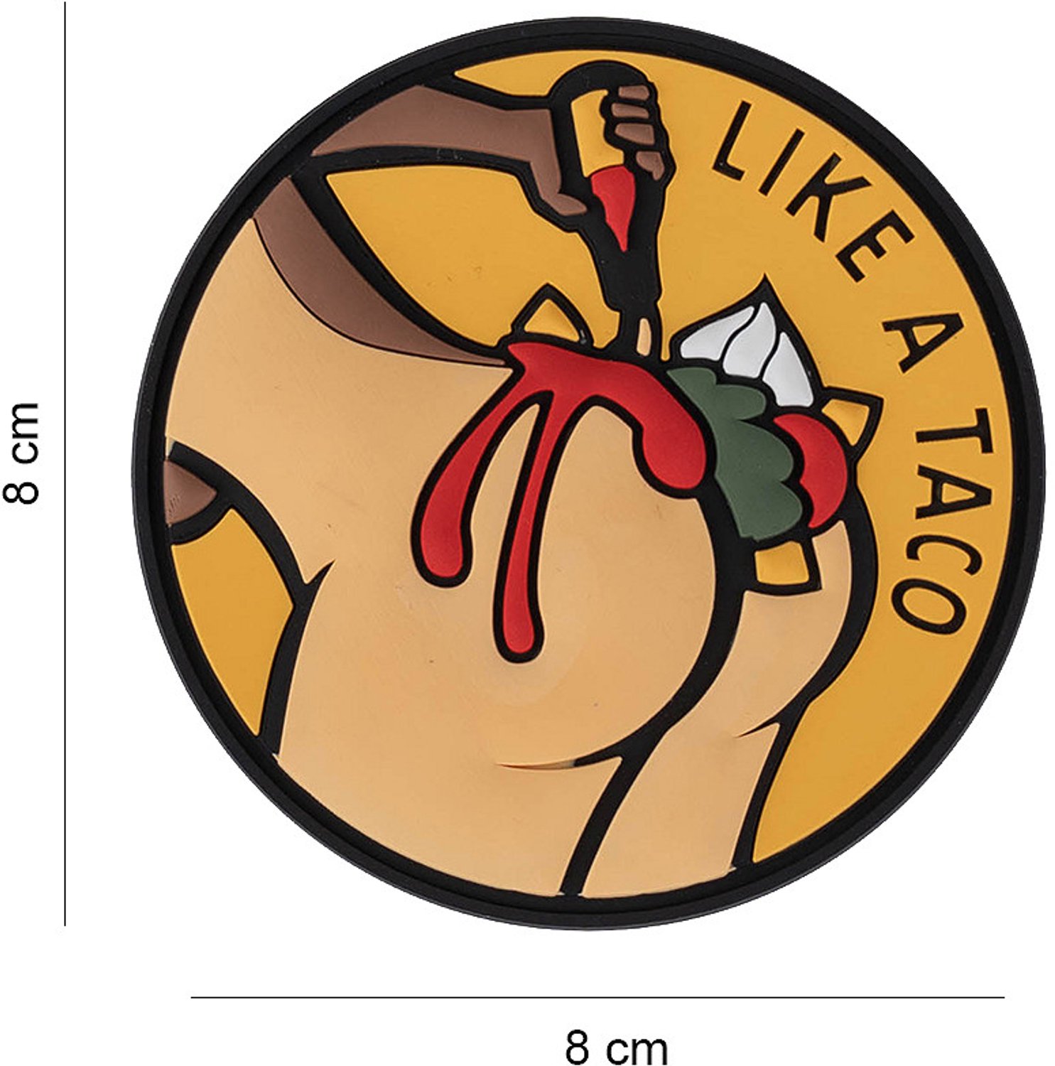 Embleem 3D PVC Like a Taco #6063