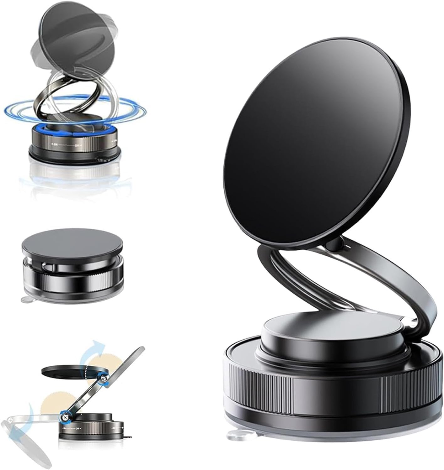 Autotelefoonhouder ronde ventilatiegat - voor Mercedes A Klasse 180 2018-2024, C Klasse 180/200/260/300 2022-2024 - Vemera