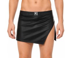 Mini Rok Heren - Leer Look - Heren Lingerie - Ondergoed - Zwart