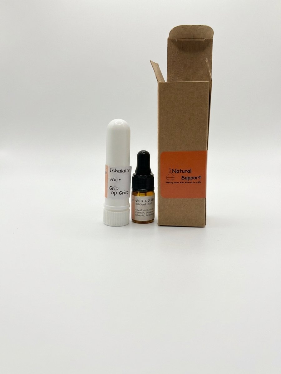 Natural Support, etherische olie, Grip op griep- verkoudheid, inhalator