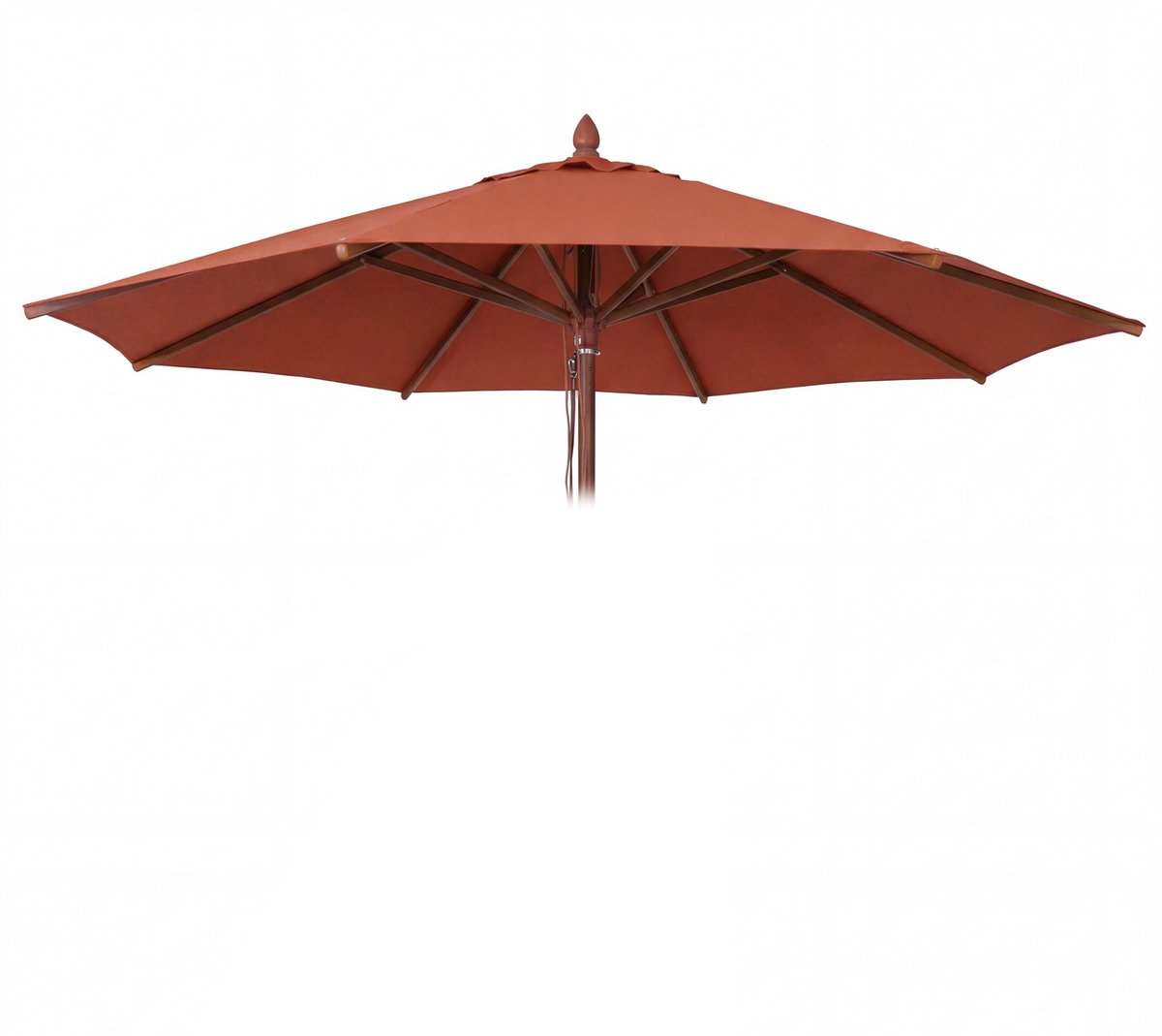 Vervangende hoes voor horeca-houten parasol MCW-C57b, parasolhoes, rond Ø4m polyester ~ terracotta