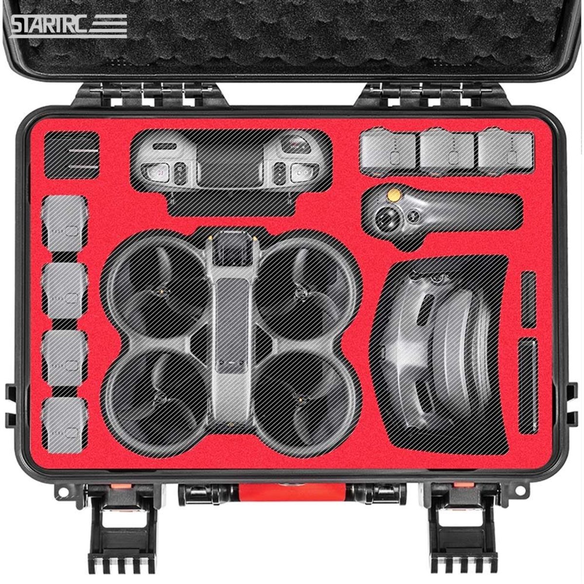 StartRC Hardcase voor DJI Avata 2 - Opbergkoffer voor Drone, Goggles 3, Controllers, Accu’s en Accessoires – foto 2
