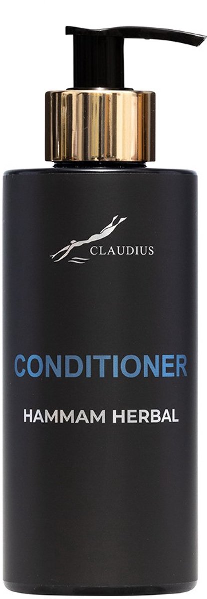 Hairconditioner Hammam Herbal 300 ml - met gouden pomp - zwarte fles