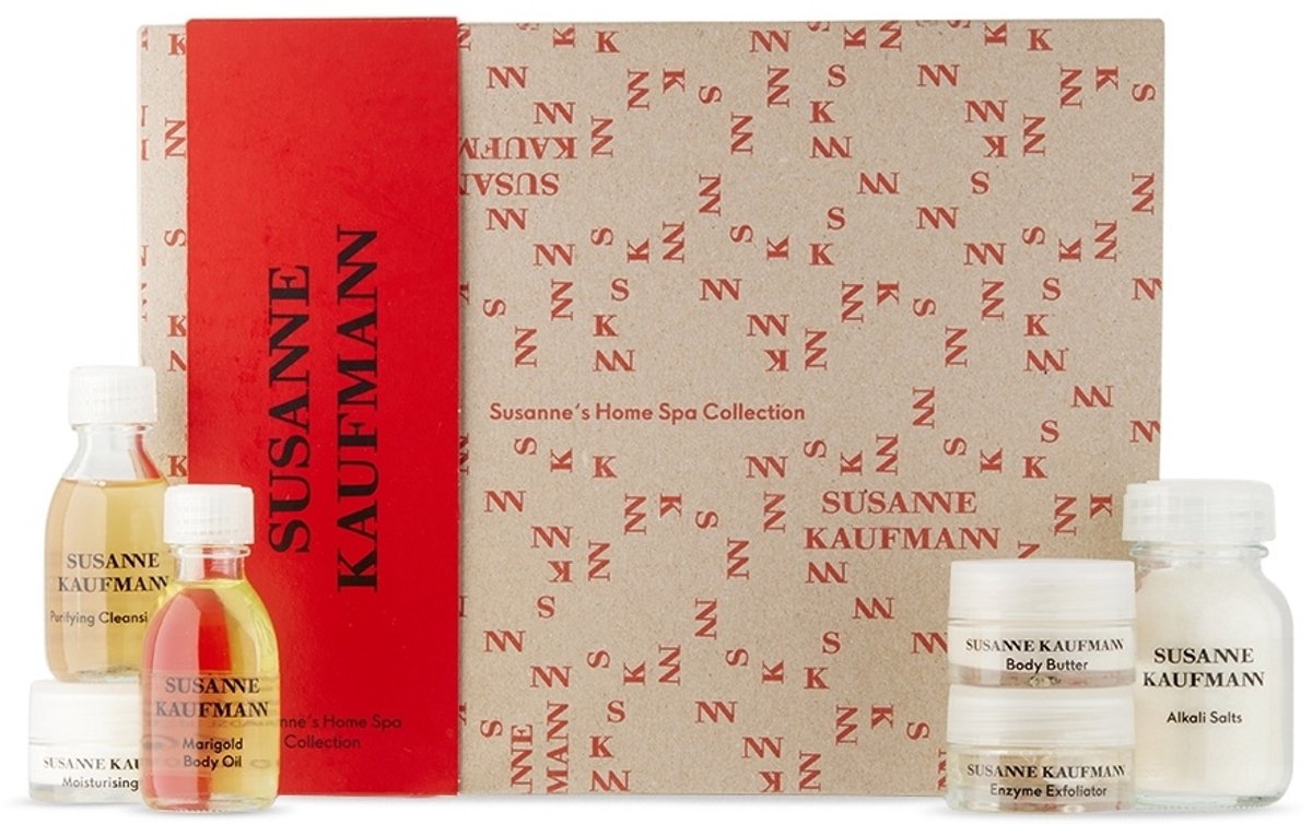 Susanne Kaufmann Home Spa Collection Set - Paraben-Free Purifying Cleansing Gel 30 Ml, Nourishing Body Butter 15 Ml, And Exfoliating Face Masks