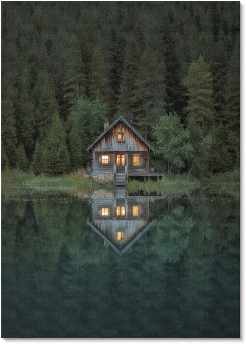 Tulup Polycanvas Wandposter - Handgebaar, Fotografie - A3 - Wit Design - Rechthoek - Canvasposter - Woonkamer, Slaapkamer, Kantoor - Minimalist