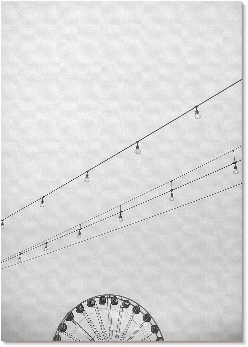 Tulup Polycanvas Wandposter - Arctische Reis, Wit - A4 - Wit Poster - Rechthoek - Interieurdecoratie - Kantoor - Minimalist