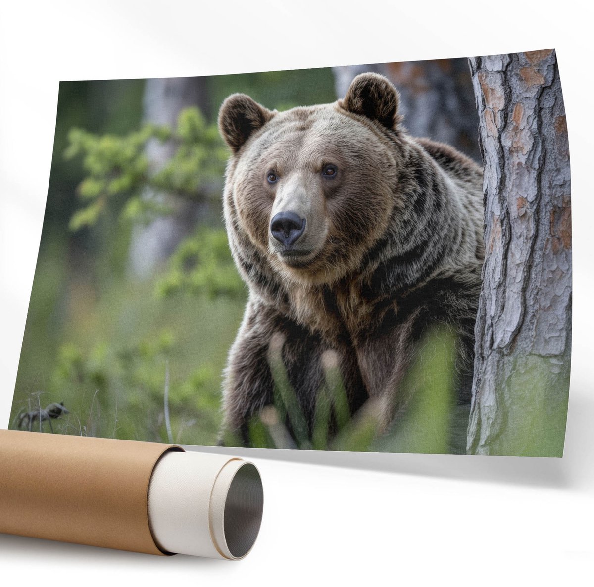 Tulup Canvas Poster Polycanvas - Berglandschap, Fotografie - A1 - Groen Poster - Rechthoek - Decoratieve poster - Kantoor - Klassiek