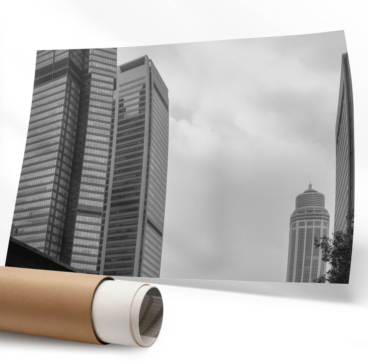 Coloray Polycanvas Wandposter - Sinaasappelboomgaard, Fotografie - 594 x 840 mm - Groen Poster - Rechthoek - Interieurdecoratie - Kantoor - Klassiek