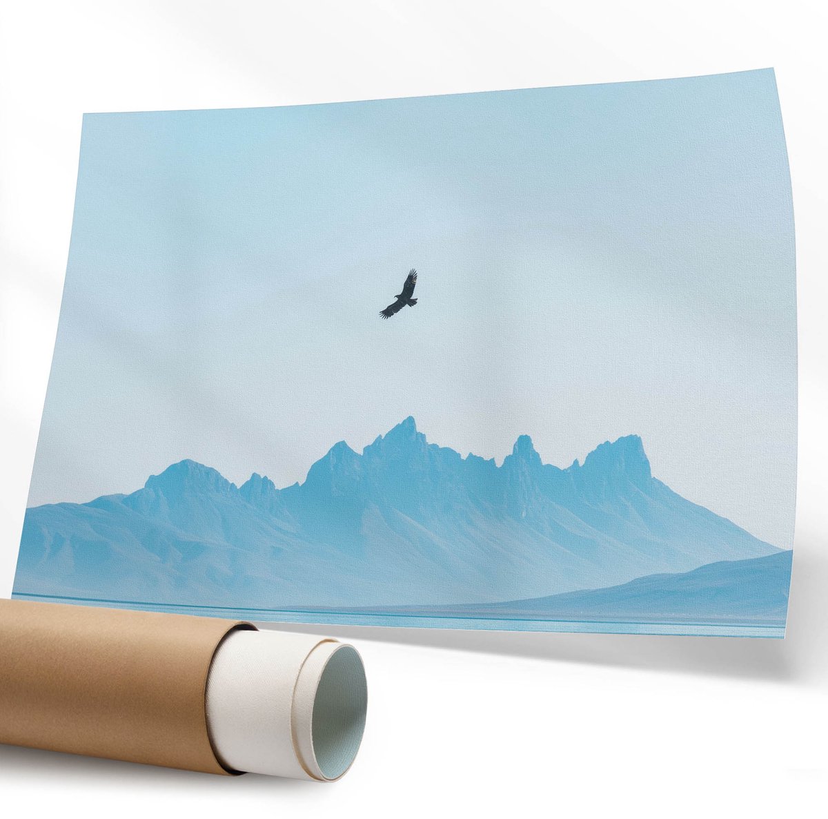 Coloray Canvas Poster Polycanvas - Mysterieuze Heer, Fotografie - 594 x 840 mm - Zwart-wit Poster - Rechthoek - Decoratieve poster - Kantoor - Klassiek
