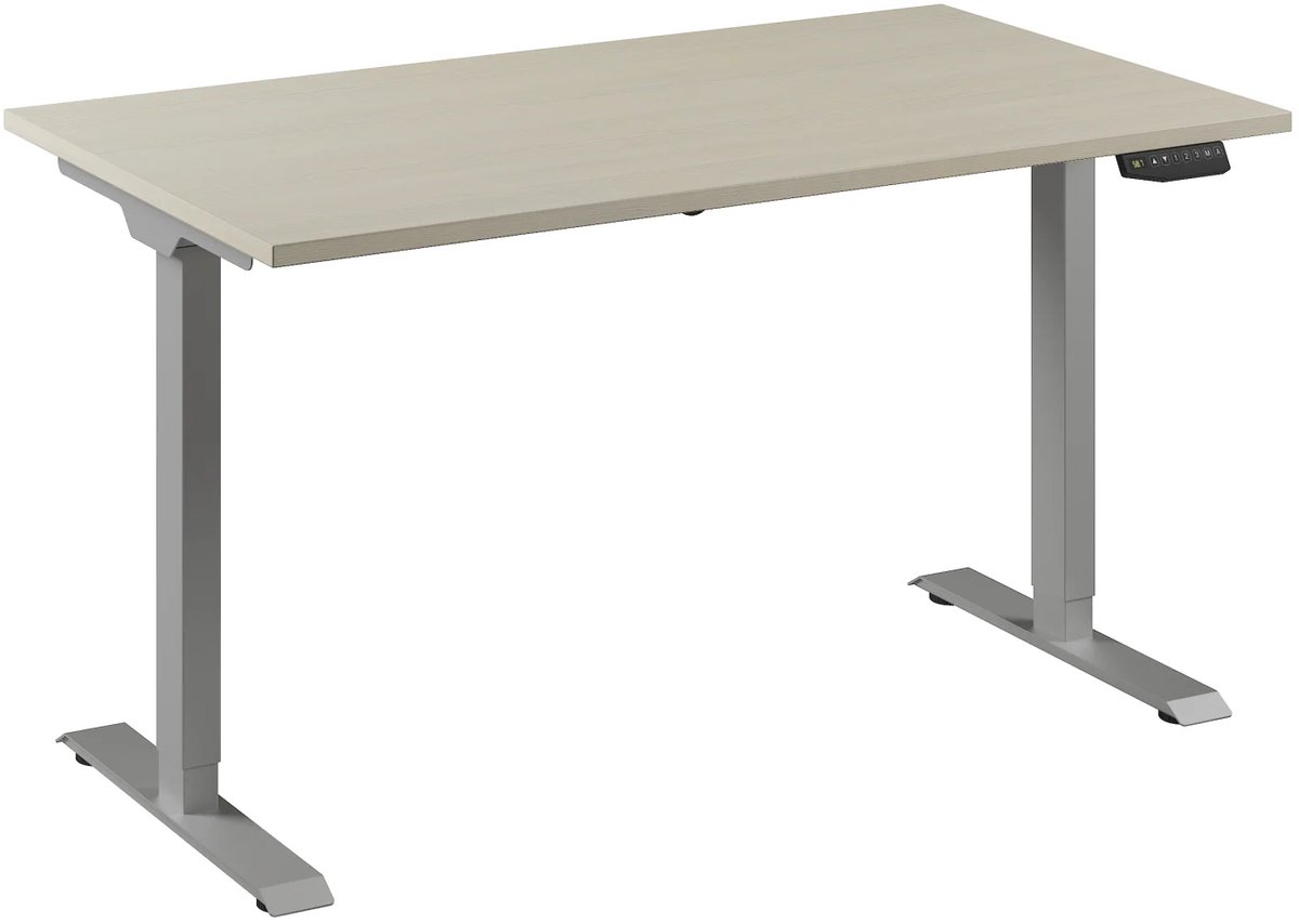 Bureau Adjust 1 Plus QA 140x80 Aluminium/Ahorn