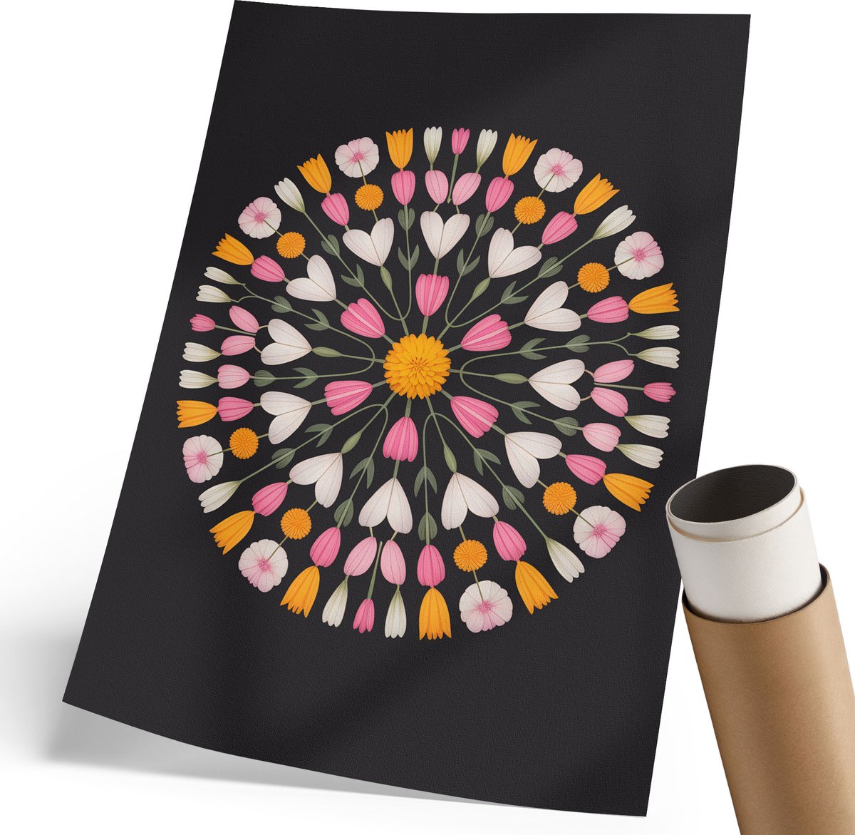 Coloray Polycanvas Poster - Motiverende Quote, Typografie - 420 x 594 mm - Wit Wandposter - Rechthoek - Decoratieve poster - Woonkamer, Slaapkamer, Kantoor - Minimalist