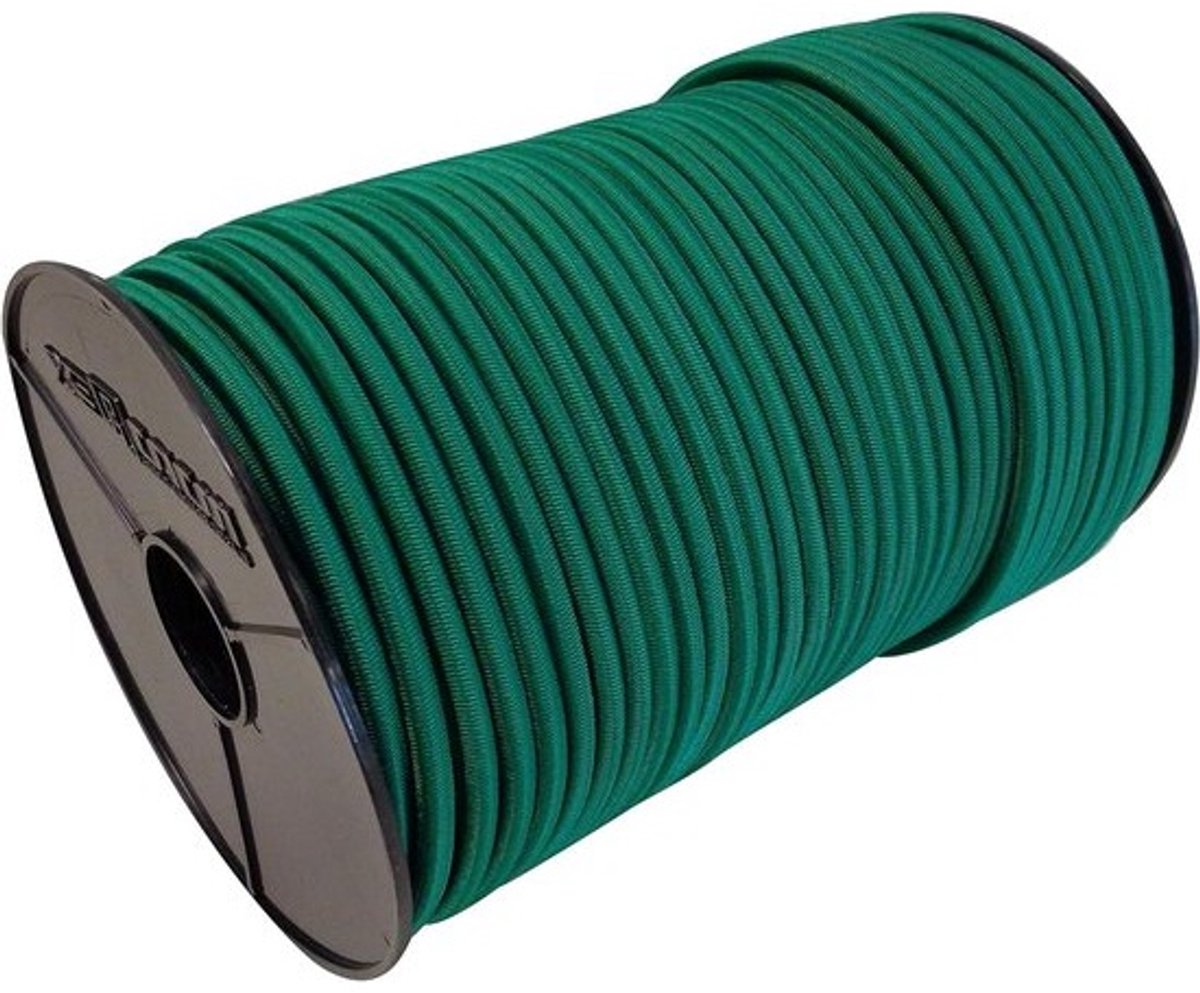 Rubberen Touw - Expander Koord - Dekzeil Bevestigen - Duurzaam Rubber - 10 Meter - Groen