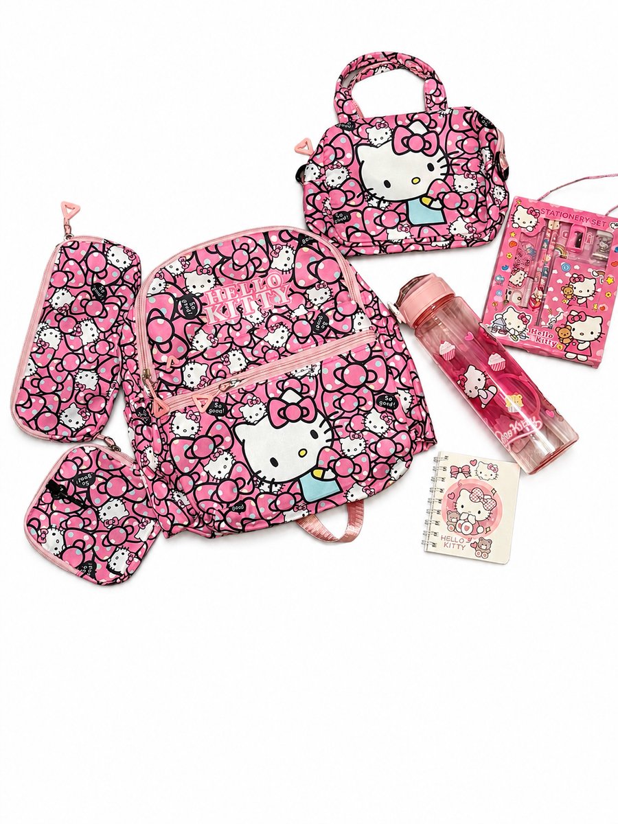 Hello Kitty Complete Schoolset 7-Delig Roze