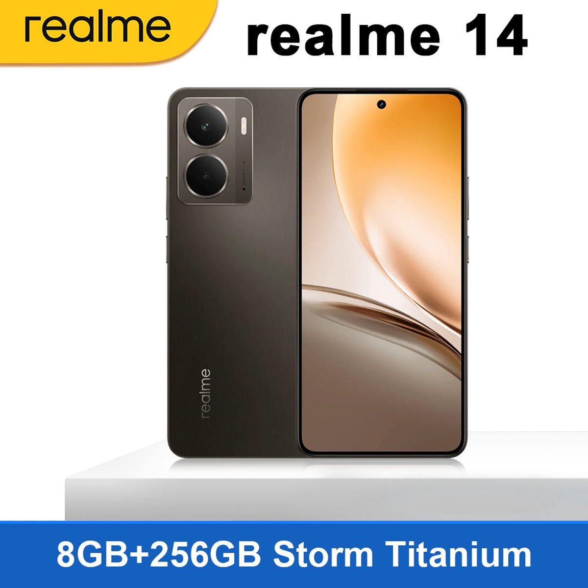 Realme 14 5G Smartphone – 8GB+256GB – Storm Titanium - 6,67" 120Hz AMOLED - 6000mAh
