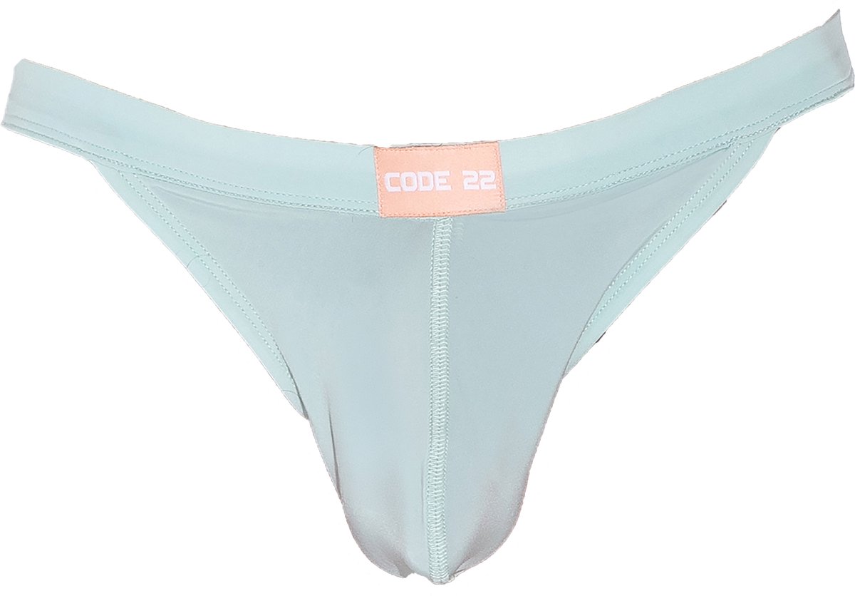 CODE 22 Secret Garden Thong Green - MAAT S - Heren Ondergoed - String voor Man - Mannen Thong