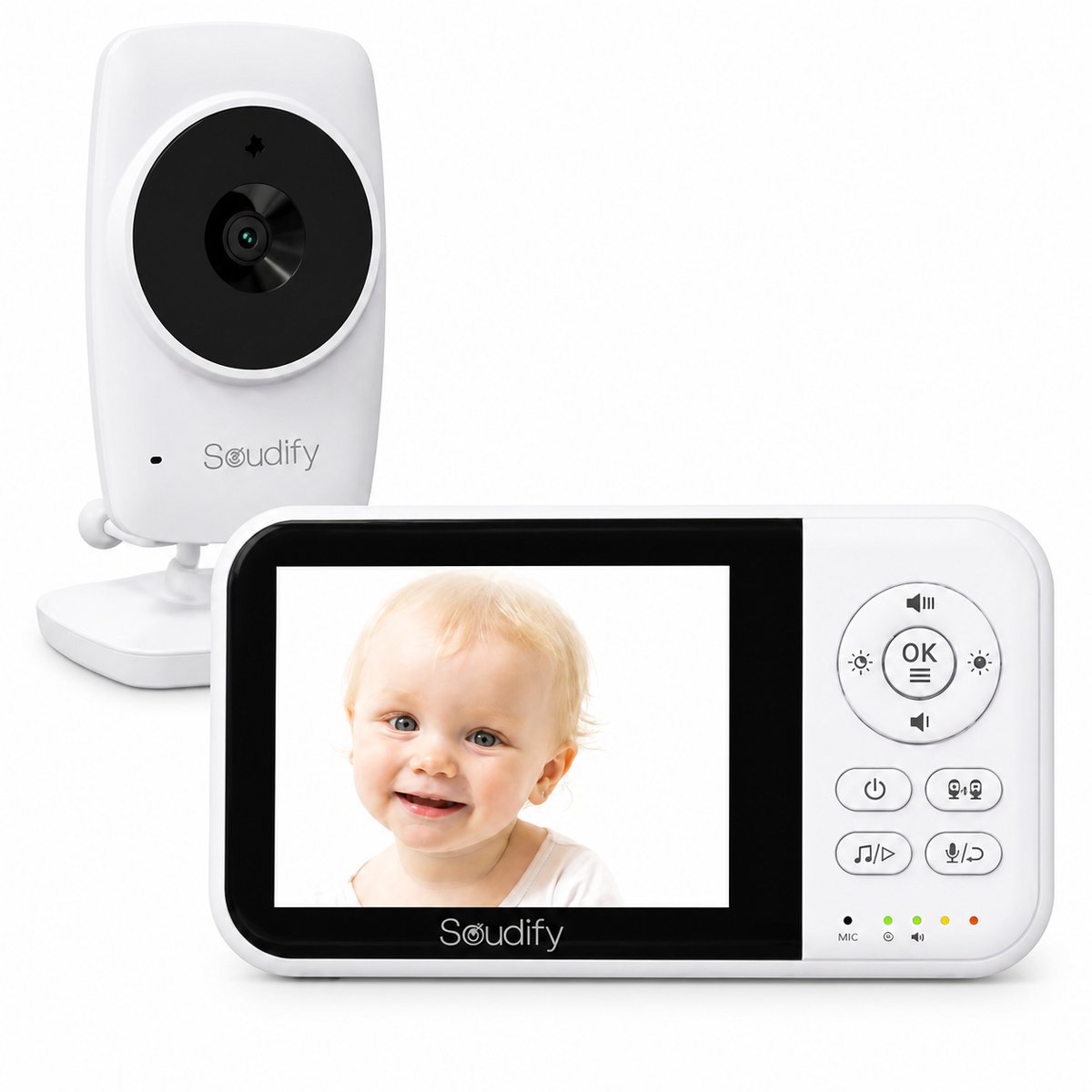 Soudify ClearView Babyfoon met Camera HD Beeldkwaliteit